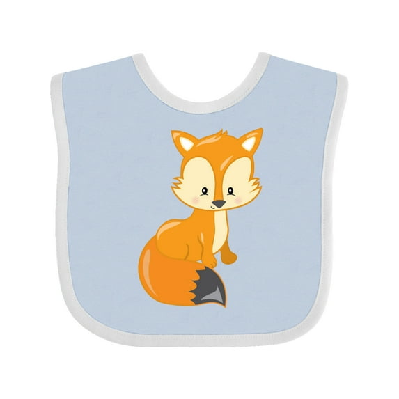 Inktastic Cute Woodland Animal Fox Boys or Girls Baby Bib