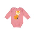 thumbnail image 1 of Inktastic Cute Woodland Animal Fox Boys or Girls Long Sleeve Baby Bodysuit, 1 of 5