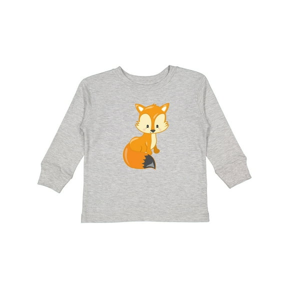 Inktastic Cute Woodland Animal Fox Boys or Girls Long Sleeve Toddler T-Shirt