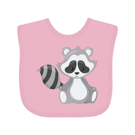 Inktastic Cute Woodland Animal Raccoon Boys or Girls Baby Bib