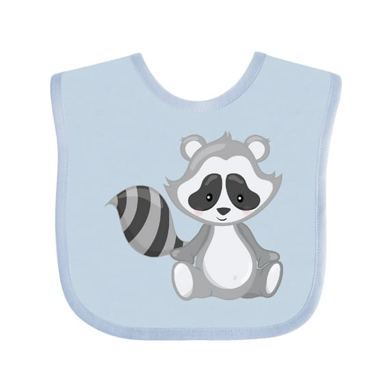 Inktastic Cute Woodland Animal Raccoon Boys or Girls Baby Bib