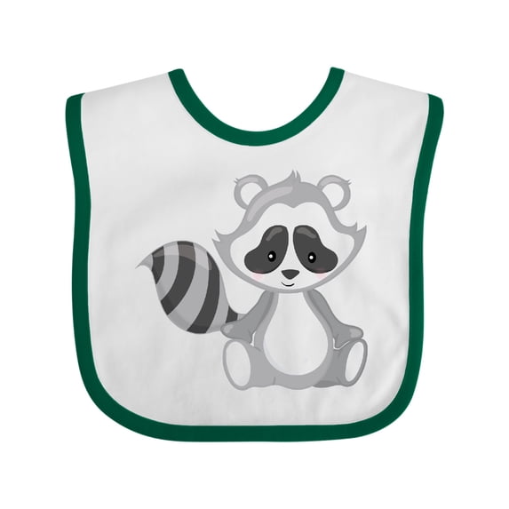 Inktastic Cute Woodland Animal Raccoon Boys or Girls Baby Bib