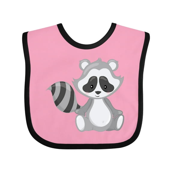 Inktastic Cute Woodland Animal Raccoon Boys or Girls Baby Bib