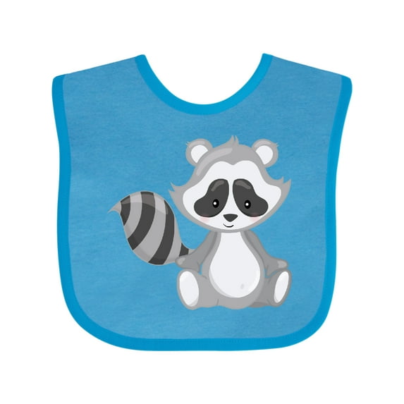 Inktastic Cute Woodland Animal Raccoon Boys or Girls Baby Bib