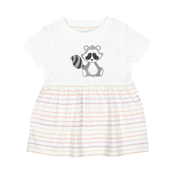Inktastic Cute Woodland Animal Raccoon Girls Baby Dress