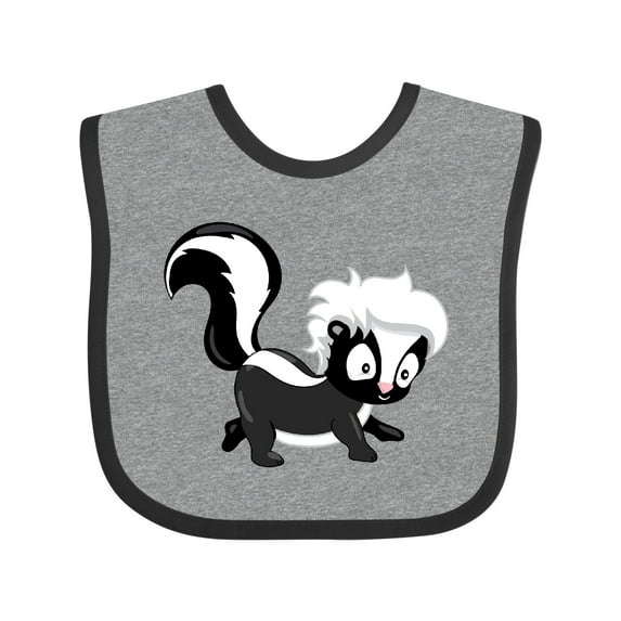 Inktastic Cute Woodland Animal Skunk Boys or Girls Baby Bib