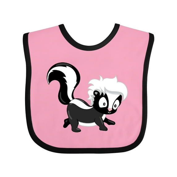 Inktastic Cute Woodland Animal Skunk Boys or Girls Baby Bib