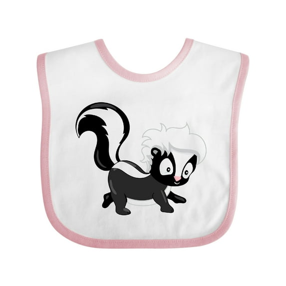 Inktastic Cute Woodland Animal Skunk Boys or Girls Baby Bib