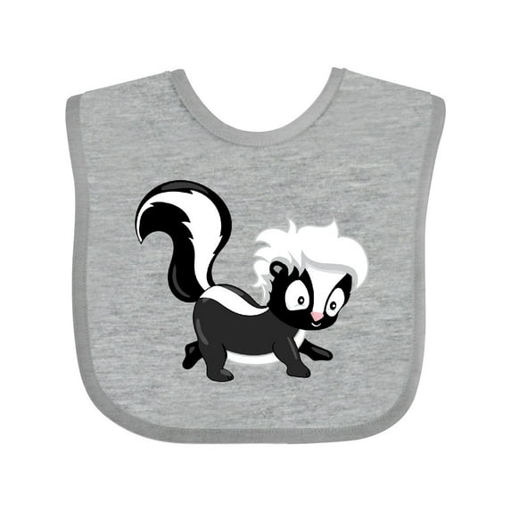 Inktastic Cute Woodland Animal Skunk Boys or Girls Baby Bib