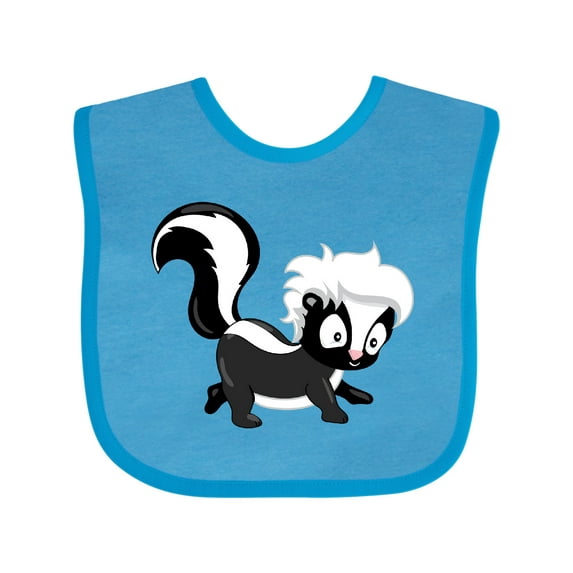 Inktastic Cute Woodland Animal Skunk Boys or Girls Baby Bib