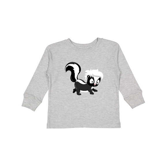 Inktastic Cute Woodland Animal Skunk Boys or Girls Long Sleeve Toddler T-Shirt