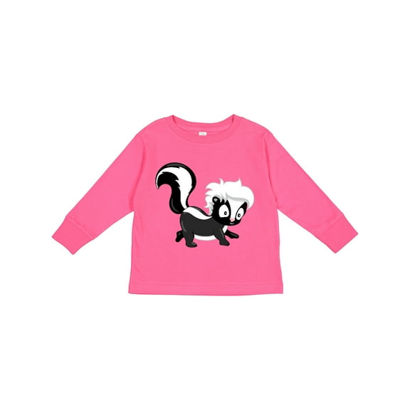 Inktastic Cute Woodland Animal Skunk Boys or Girls Long Sleeve Toddler T-Shirt
