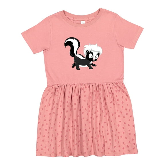 Inktastic Cute Woodland Animal Skunk Girls Toddler Dress