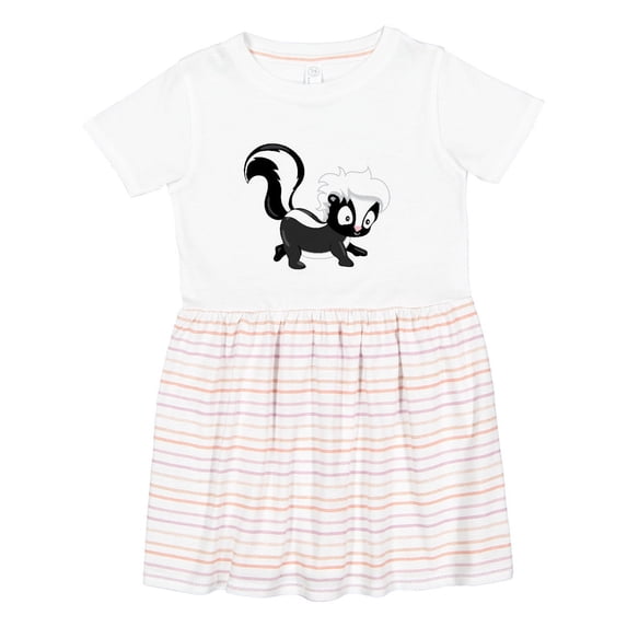 Inktastic Cute Woodland Animal Skunk Girls Toddler Dress