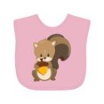 thumbnail image 1 of Inktastic Cute Woodland Animal Squirrel Boys or Girls Baby Bib, 1 of 4