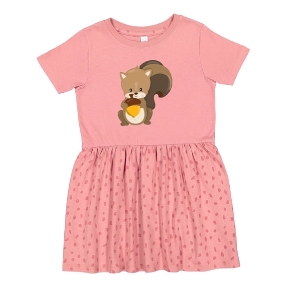 Inktastic Cute Woodland Animal Squirrel Girls Toddler Dress
