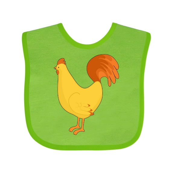 Inktastic Cute Yellow Chicken Boys or Girls Baby Bib