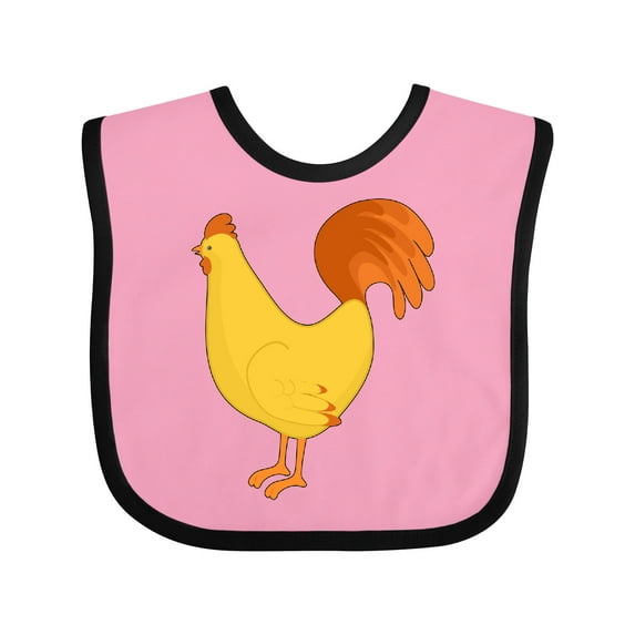 Inktastic Cute Yellow Chicken Boys or Girls Baby Bib