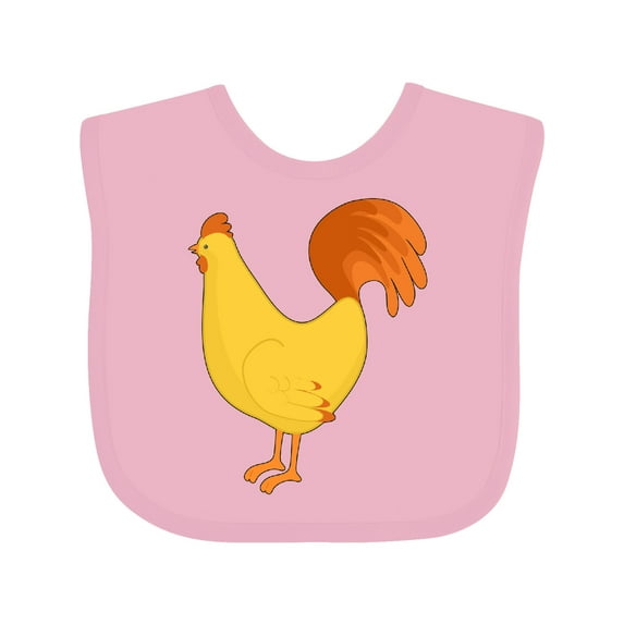 Inktastic Cute Yellow Chicken Boys or Girls Baby Bib