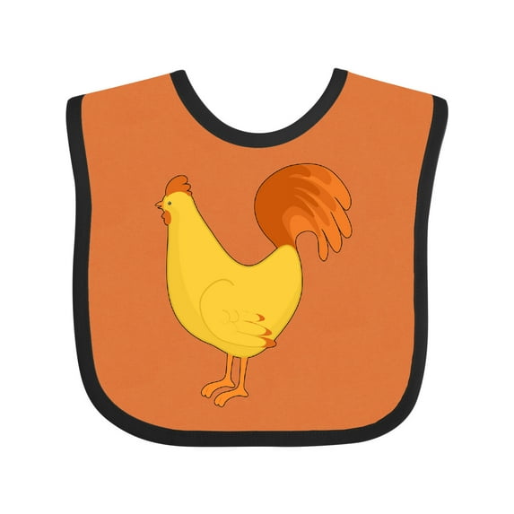 Inktastic Cute Yellow Chicken Boys or Girls Baby Bib