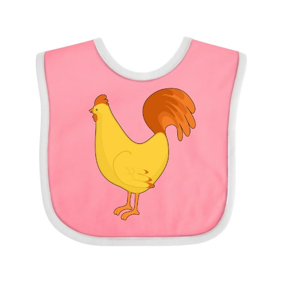 Inktastic Cute Yellow Chicken Boys or Girls Baby Bib