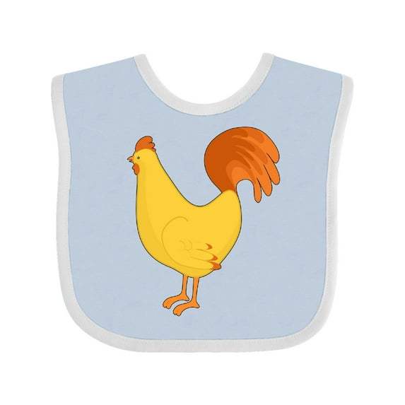 Inktastic Cute Yellow Chicken Boys or Girls Baby Bib
