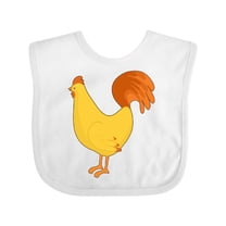 Inktastic Cute Yellow Chicken Boys or Girls Baby Bib
