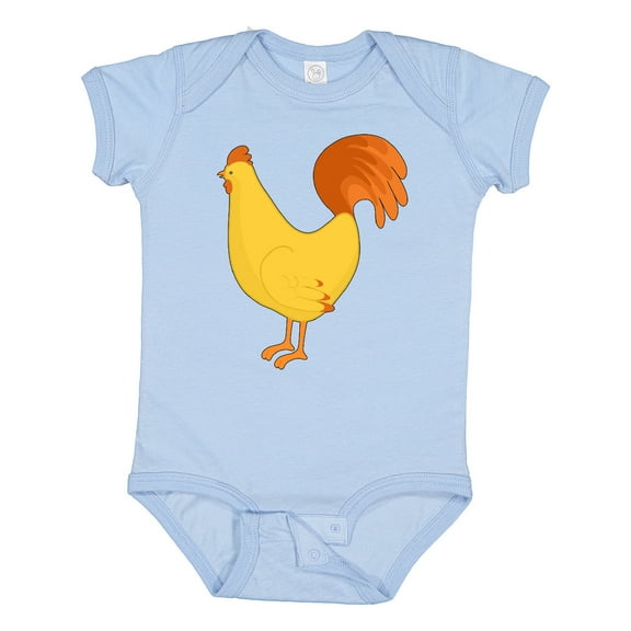 Inktastic Cute Yellow Chicken Boys or Girls Baby Bodysuit