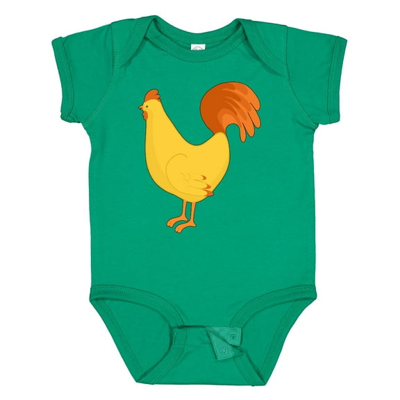 Inktastic Cute Yellow Chicken Boys or Girls Baby Bodysuit