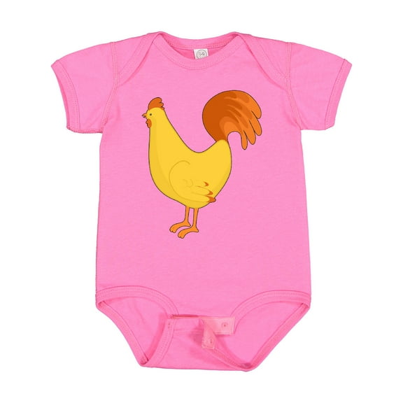 Inktastic Cute Yellow Chicken Boys or Girls Baby Bodysuit