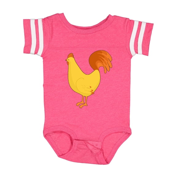 Inktastic Cute Yellow Chicken Boys or Girls Baby Bodysuit