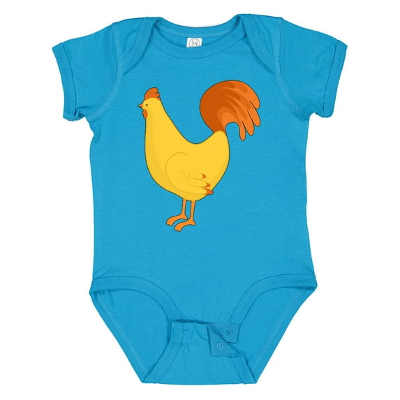 Inktastic Cute Yellow Chicken Boys or Girls Baby Bodysuit
