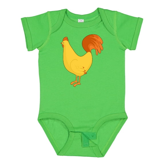 Inktastic Cute Yellow Chicken Boys or Girls Baby Bodysuit