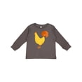 thumbnail image 1 of Inktastic Cute Yellow Chicken Boys or Girls Long Sleeve Toddler T-Shirt, 1 of 5