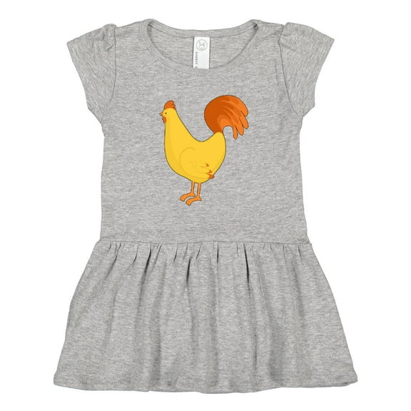Inktastic Cute Yellow Chicken Girls Toddler Dress