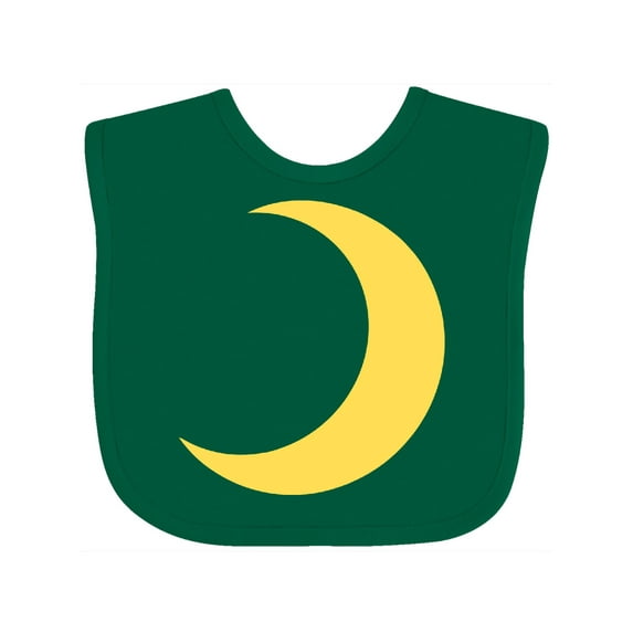 Inktastic Cute Yellow Moon Boys or Girls Baby Bib