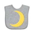 thumbnail image 1 of Inktastic Cute Yellow Moon Boys or Girls Baby Bib, 1 of 4