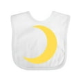 thumbnail image 1 of Inktastic Cute Yellow Moon Boys or Girls Baby Bib, 1 of 4
