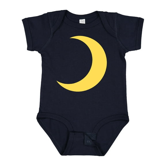Inktastic Cute Yellow Moon Boys or Girls Baby Bodysuit