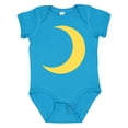 thumbnail image 1 of Inktastic Cute Yellow Moon Boys or Girls Baby Bodysuit, 1 of 5