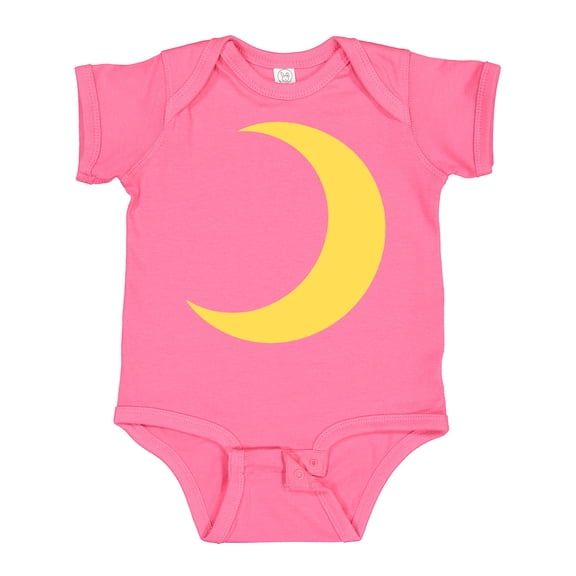 Inktastic Cute Yellow Moon Boys or Girls Baby Bodysuit