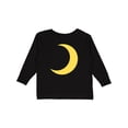 thumbnail image 1 of Inktastic Cute Yellow Moon Boys or Girls Long Sleeve Toddler T-Shirt, 1 of 5