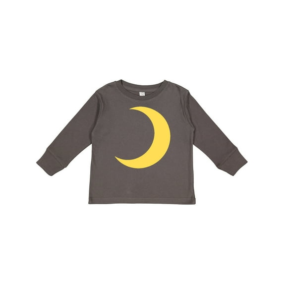 Inktastic Cute Yellow Moon Boys or Girls Long Sleeve Toddler T-Shirt