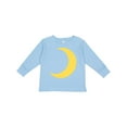 thumbnail image 1 of Inktastic Cute Yellow Moon Boys or Girls Long Sleeve Toddler T-Shirt, 1 of 5