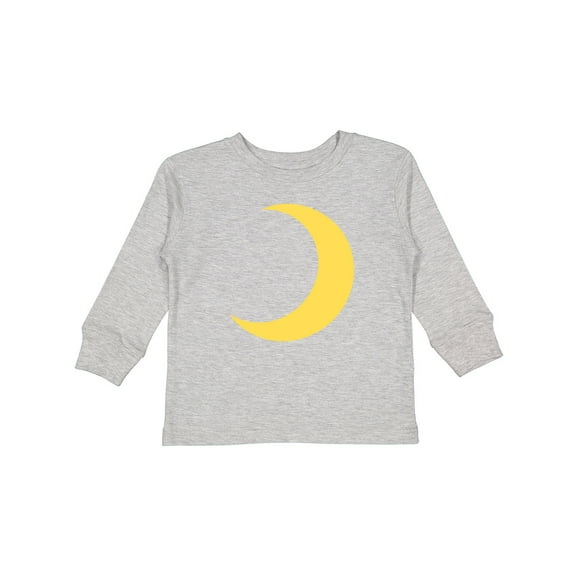 Inktastic Cute Yellow Moon Boys or Girls Long Sleeve Toddler T-Shirt