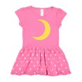 thumbnail image 1 of Inktastic Cute Yellow Moon Gift Baby Girl Dress, 1 of 4
