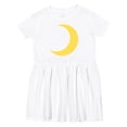 thumbnail image 1 of Inktastic Cute Yellow Moon Girls Toddler Dress, 1 of 5