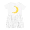 thumbnail image 1 of Inktastic Cute Yellow Moon Girls Toddler Dress, 1 of 5
