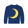 thumbnail image 1 of Inktastic Cute Yellow Moon Long Sleeve Youth T-Shirt, 1 of 5