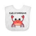 thumbnail image 1 of Inktastic Cute and Crabulous Funny Crab Boys or Girls Baby Bib, 1 of 4